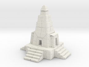 Temple in White Natural Versatile Plastic: 6mm