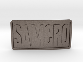 Samcro Belt Buckle in Polished Bronzed-Silver Steel