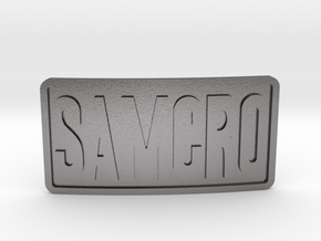 Samcro Belt Buckle in Polished Nickel Steel