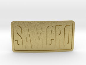 Samcro Belt Buckle in Natural Brass
