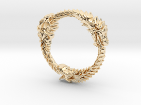 The Elder Scrolls Ring Pendant in 14K Yellow Gold