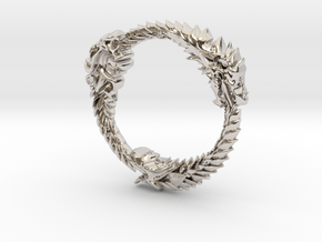 The Elder Scrolls Ring Pendant in Rhodium Plated Brass