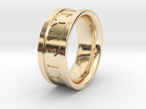 Rune Ring - Size 10 in 14K Yellow Gold