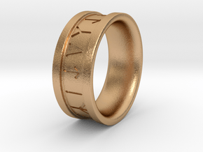 Rune Ring - Size 10 in Natural Bronze