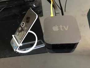 Remote Holder for Apple TV 4K in Tan Fine Detail Plastic