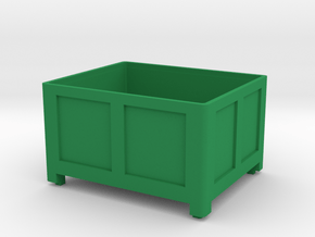Obst Kiste Box in Green Processed Versatile Plastic