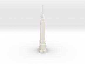 Empire State Building - New York (6 inch) in White Natural Versatile Plastic