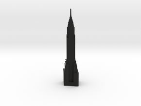 Chrysler Building - New York (6 inch) in Black Premium Versatile Plastic