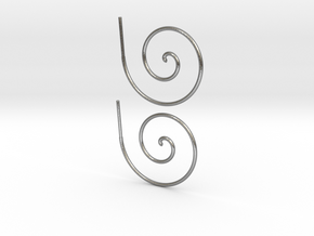 Archimedes Spiral in Natural Silver