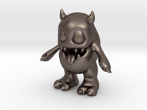 Baby Monster in Polished Bronzed-Silver Steel