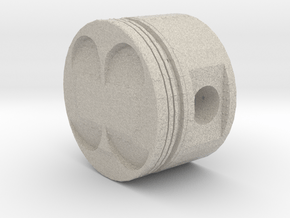 Hollow Piston with Hexagon Core in Natural Sandstone