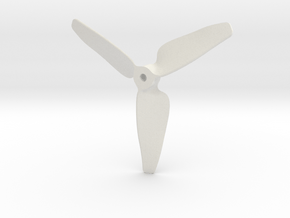 5 Inch Propeller CW Hollow Hexagonal Core in White Premium Versatile Plastic