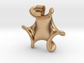 Trilob [pendant] in Polished Bronze