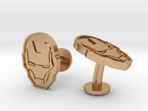 Iron Man Cufflinks in Polished Bronze