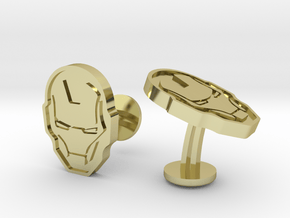 Iron Man Cufflinks in 18k Gold Plated Brass