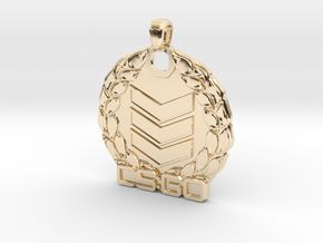 CS:GO - Silver 3 Pendant in 14K Yellow Gold