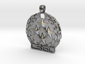 CS:GO - Gold Nova Master Pendant in Polished Silver