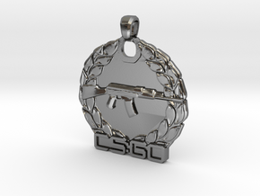 CS:GO - Master Guardian Pendant in Polished Silver
