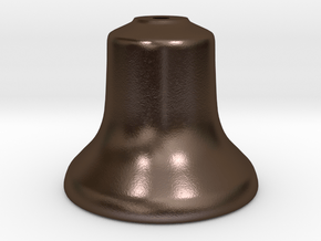 Old Style Bell 1.5" scale in Polished Bronze Steel