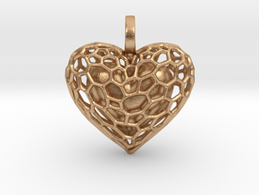 Inner Heart Pendant in Natural Bronze