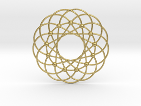 Paley Pendant in Natural Brass