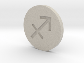 Sagittarius Coin in Natural Sandstone