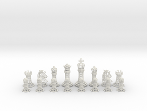 Wire Chess  in White Premium Versatile Plastic