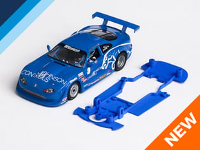 1/32 Scalextric Jaguar XKR Chassis for Slot.it pod in White Natural Versatile Plastic