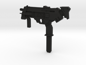 1:3 Miniature Sombra Machine Pistol in Black Natural Versatile Plastic