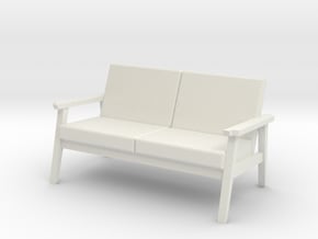 Beacon Sofa in White Natural Versatile Plastic