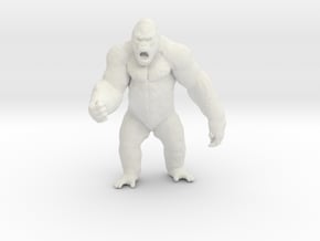 King Kong Kaiju Monster Miniature for games & rpg in White Natural Versatile Plastic