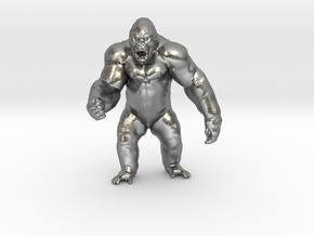 King Kong Kaiju Monster Miniature for games & rpg in Natural Silver