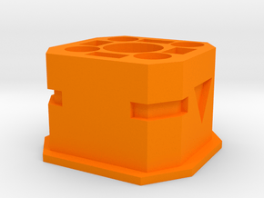 Shoulder Stock Interface for Nerf N-Strike Modulus in Orange Processed Versatile Plastic