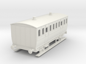 0-64-mgwr-4w-3rd-class-coach in White Natural Versatile Plastic