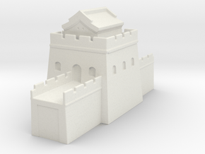 the grat wall of china 6mm 1/285  tower s roof  in White Natural Versatile Plastic