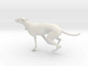 Printle Animal Greyhound - 1/24 in White Natural Versatile Plastic
