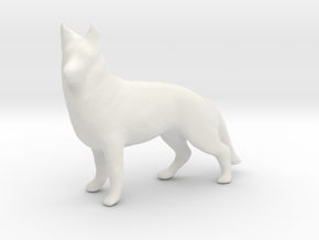 Printle Animal German Shepherd - 1/24 in White Natural Versatile Plastic