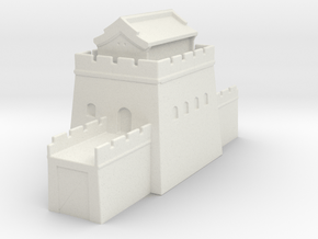 the great wall of china 1/600 tower l roof  in White Natural Versatile Plastic
