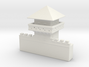 hadrian's  wall  Watchtower 1/600  in White Natural Versatile Plastic