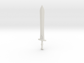 Viking Sword 1 in White Natural Versatile Plastic