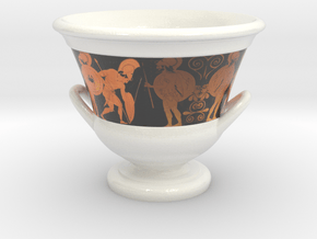 Euphronius Krater Cofee Cup in Glossy Full Color Sandstone