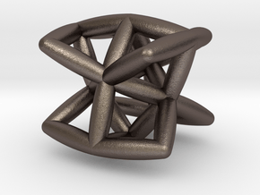 The Sprout Of Twist in Polished Bronzed-Silver Steel