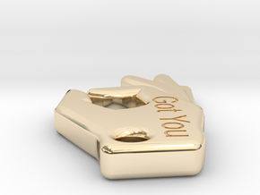 got you in 14k Gold Plated Brass: Small