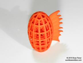 Snap-Oval in Orange Processed Versatile Plastic