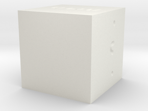 facecube in White Natural Versatile Plastic: 28mm