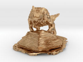 wolf in Natural Bronze