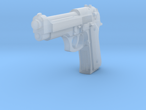 1:3 Miniature Beretta M9 Semi-Automatic Pistol in Smooth Fine Detail Plastic