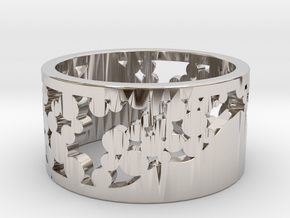 4SEASONS WINTER  in Rhodium Plated Brass: 5 / 49