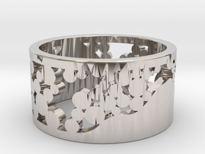 4SEASONS WINTER  in Rhodium Plated Brass: 5.5 / 50.25