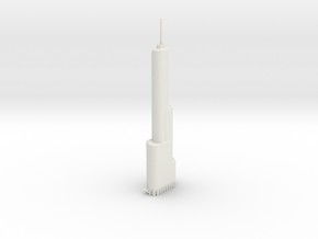 Trump Tower - Chicago (6 inch) in White Natural Versatile Plastic